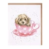 Wrendale Designs 'Teacup Pup' Blank Greetings Card- Greeting Cards