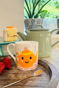 Mclaggan Smith Tea Party Bone China Mug- Tea|Whimsical