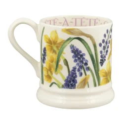 Emma Bridgewater Tete-A-Tete & Grape Hyacinth 1/2 Pint Mug- Flowers & Garden