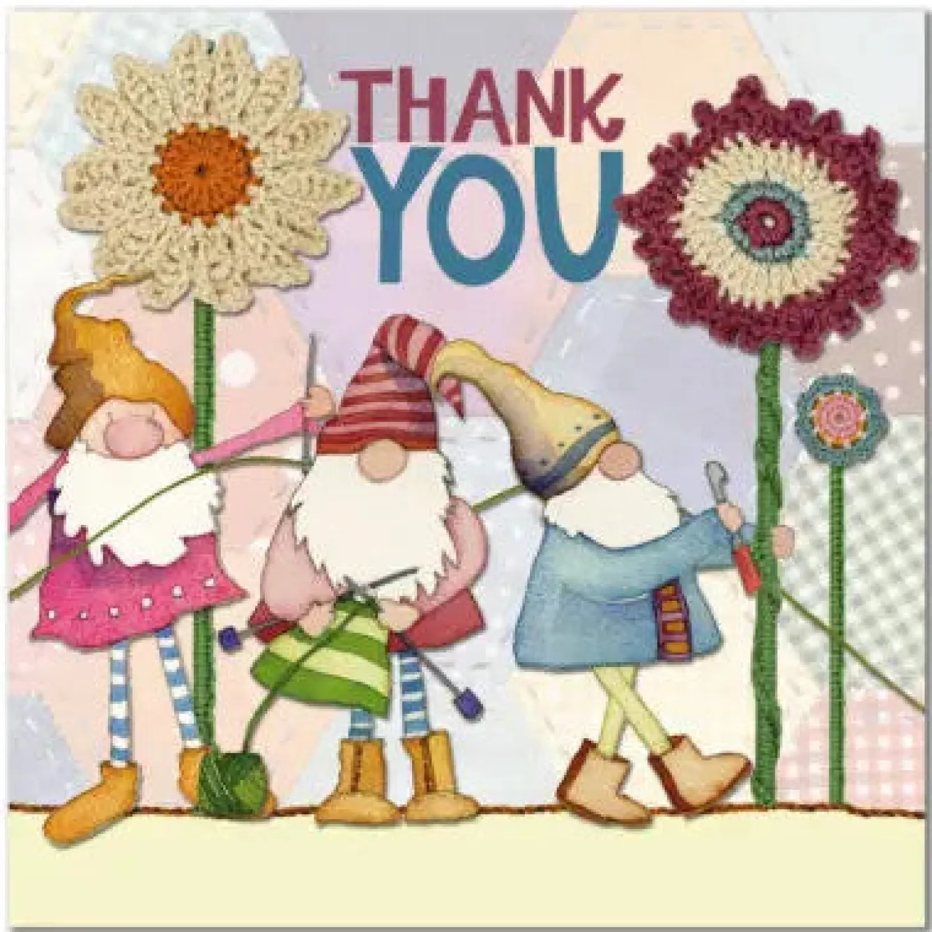 Emma Ball Thank You Gnomes Greetings Card- Greeting Cards