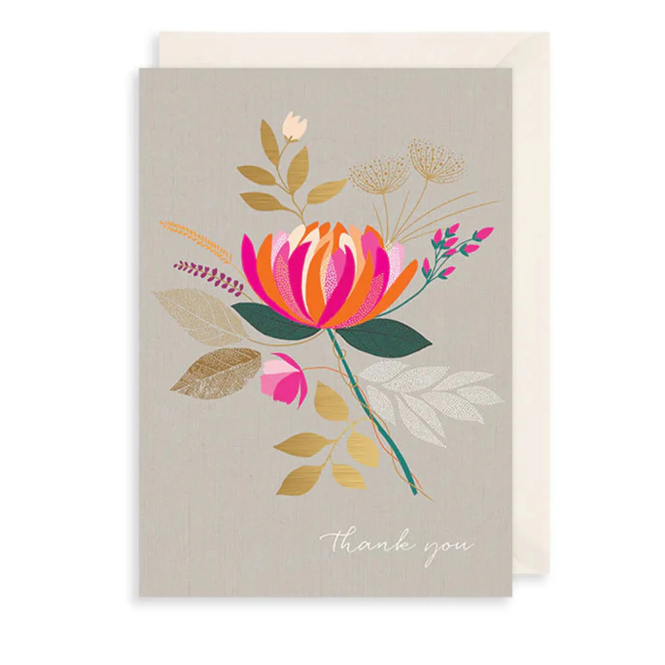 The Art File Thank You Lotus Greeting Card- Greeting Cards