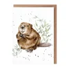 Wrendale Designs 'The Arborist' Beaver Greetings Card- Greeting Cards