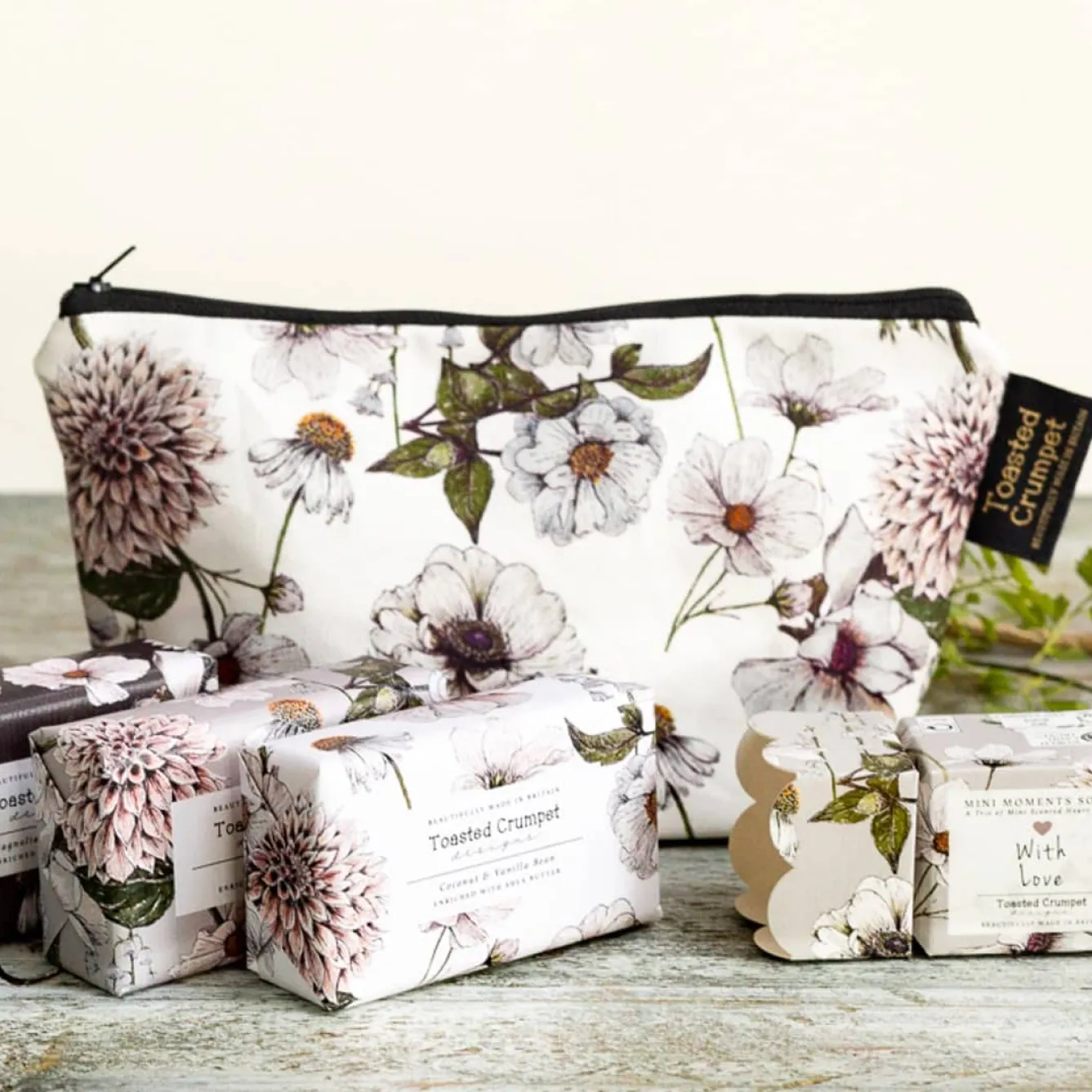 Toasted Crumpet The Blanc Collection (Pure) Small Makeup Bag- Bags