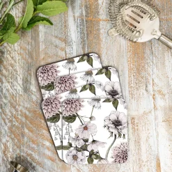 Toasted Crumpet The Blanc Collection Set of 4 Coasters- Coasters