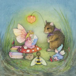 Moongazer Cards The Book Faeire Greeting Card- Greeting Cards