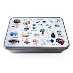 Yeti The Cat's Alphabet Storage Tin- Storage Caddies|Storage