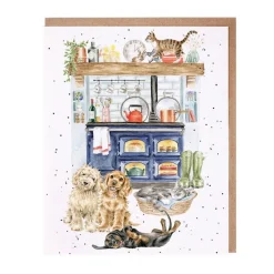 Wrendale Designs 'The Country Kitchen' Blank Greetings Card- Animals|Greeting Cards