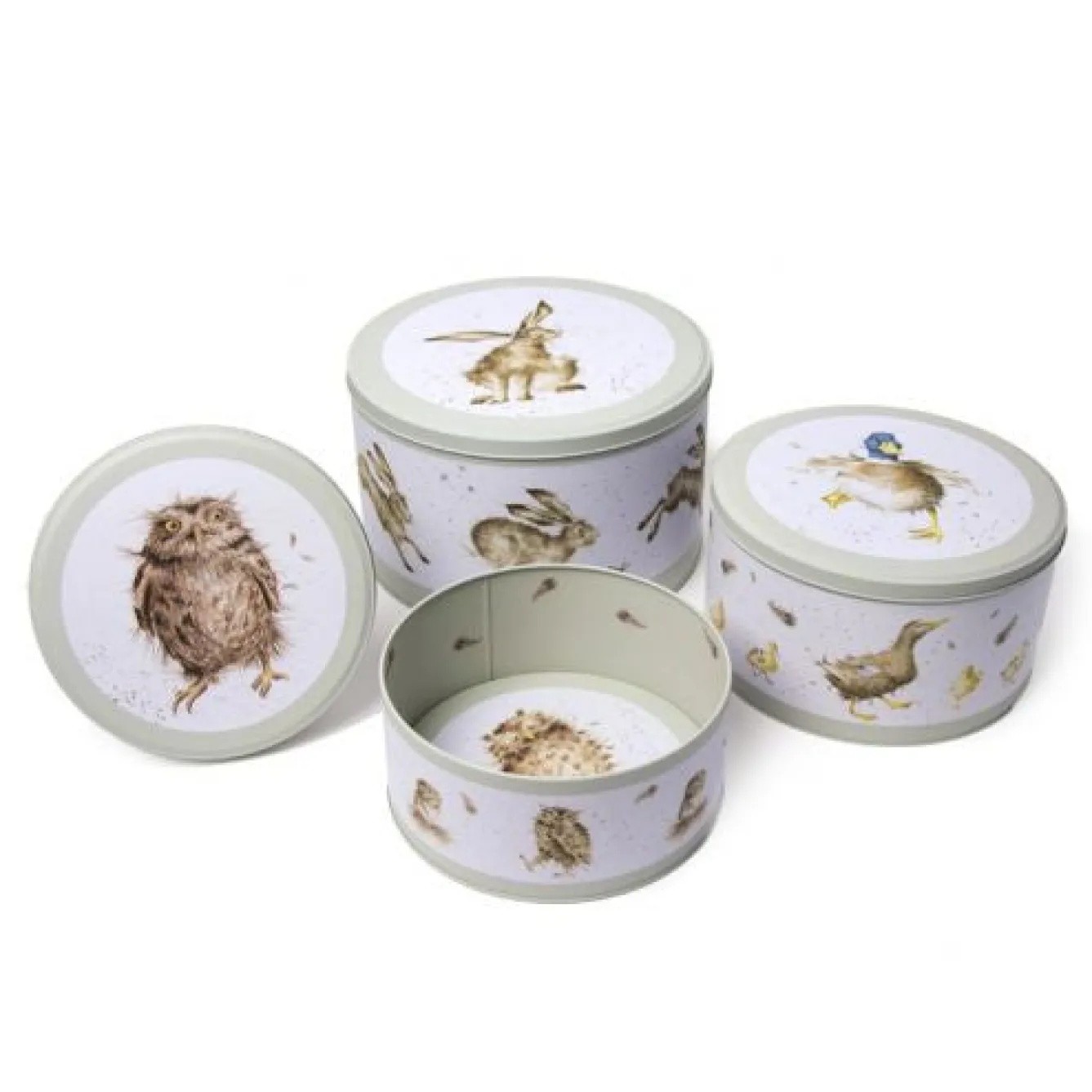 Wrendale Designs 'The Country Set' Set of 3 Cake Tins- Pets