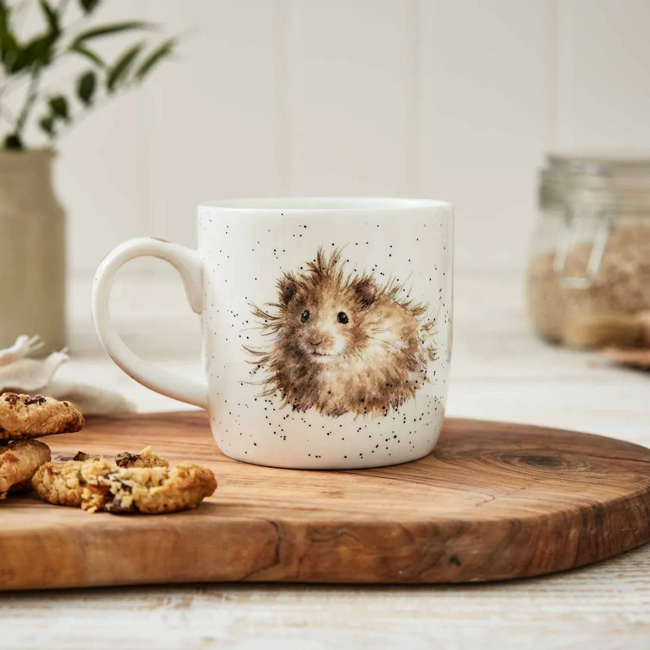 Wrendale Designs 'The Diet Starts Tomorrow' Bone China Mug- Flowers & Garden|Animals