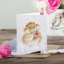 Wrendale Designs 'The Diet Starts Tomorrow' Hamster Enclosure Card- Greeting Cards