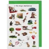 Yeti The Dog's Alphabet Greeting Card- Greeting Cards