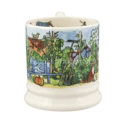 Emma Bridgewater The Good Life In The Garden 1/2 Pint Mug- Whimsical|Flowers & Garden