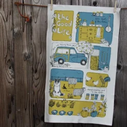 Poppy Treffry The Good Life Time Tea Towel- Tea|Tea Towels