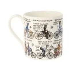 Picturemaps The History of Cycling Bone China Mug- Tea|Sports