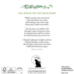 Moongazer Cards The House on The River Bank Greeting Card- Greeting Cards