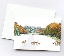 Njeri Illustrated The Long Walk, Windsor Christmas Card- Christmas Cards|Greeting Cards