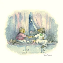 Moongazer Cards The Midnight Feast Greeting Card- Greeting Cards
