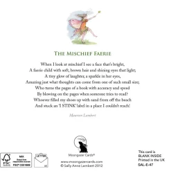 Moongazer Cards The Mischief Faerie Greeting Card- Greeting Cards