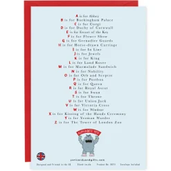 Yeti The Royal Alphabet Greeting Card- Greeting Cards