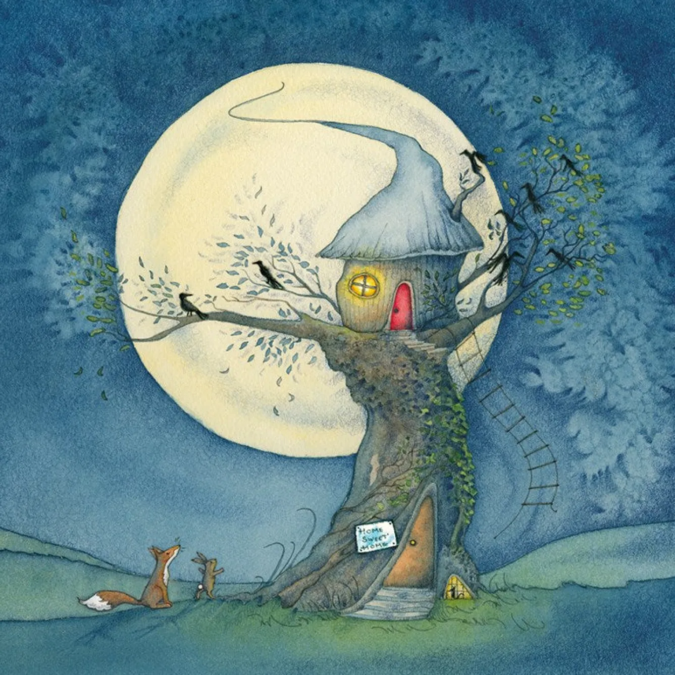 Moongazer Cards The Tree House Greeting Card- Greeting Cards