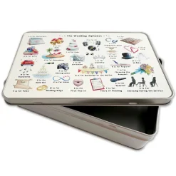 Yeti The Wedding Alphabet Keepsake Storage Tin- Storage Caddies|Storage