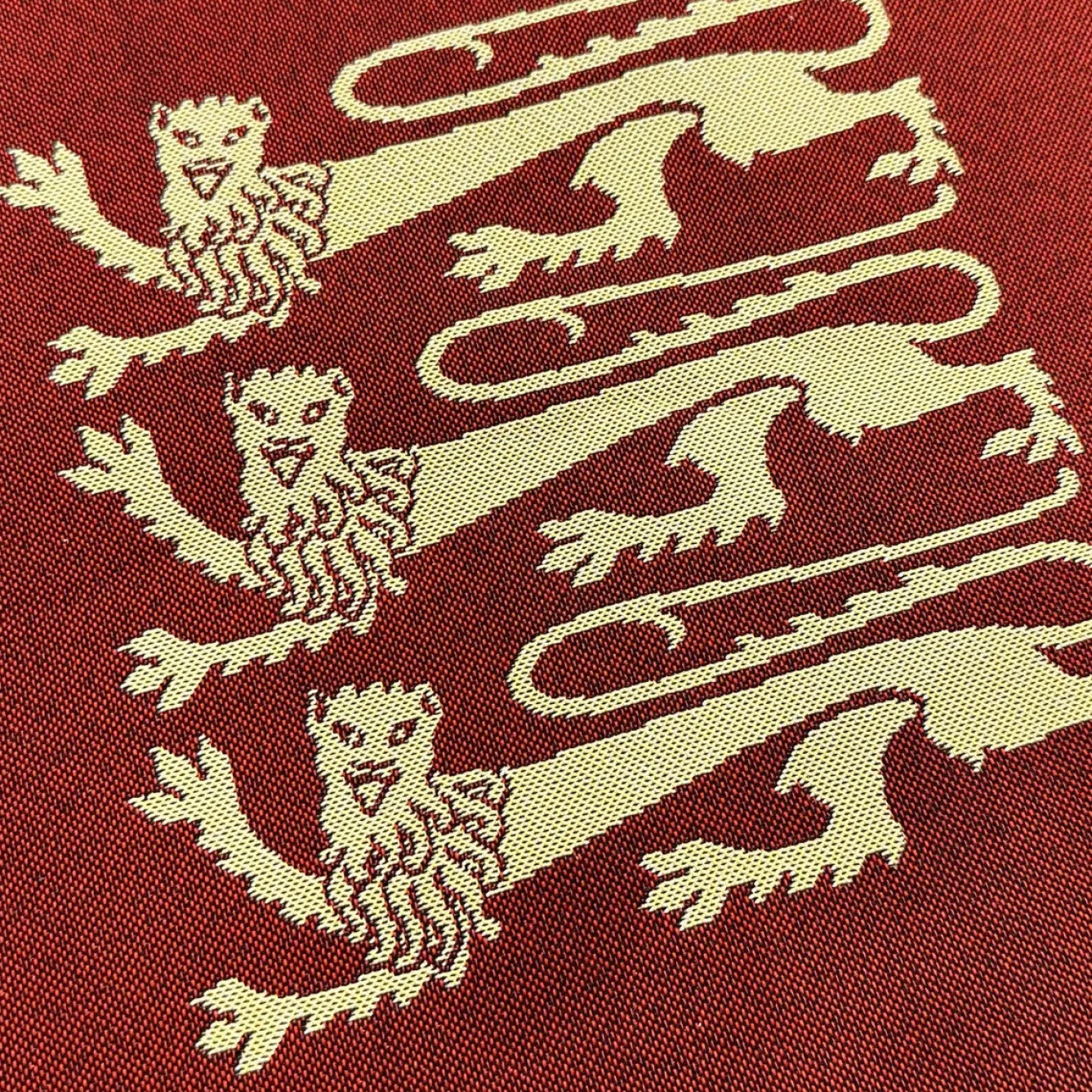 Signare Three Lions Red Flat Tote Bag- Royal|Bags