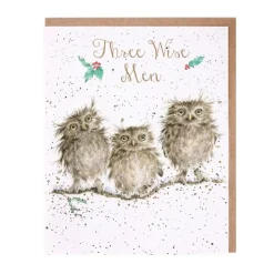 Wrendale Designs 'Three Wise Men' Owls Christmas Greeting Card- Christmas Cards|Seasonal Decor