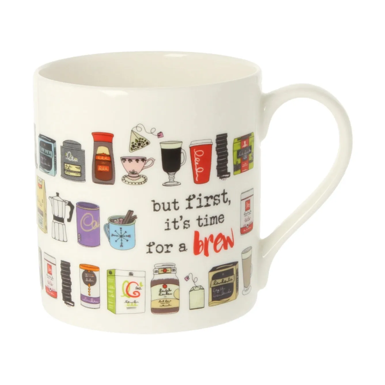 Mclaggan Smith Time for a Brew Bone China Mug- Tea|Whimsical