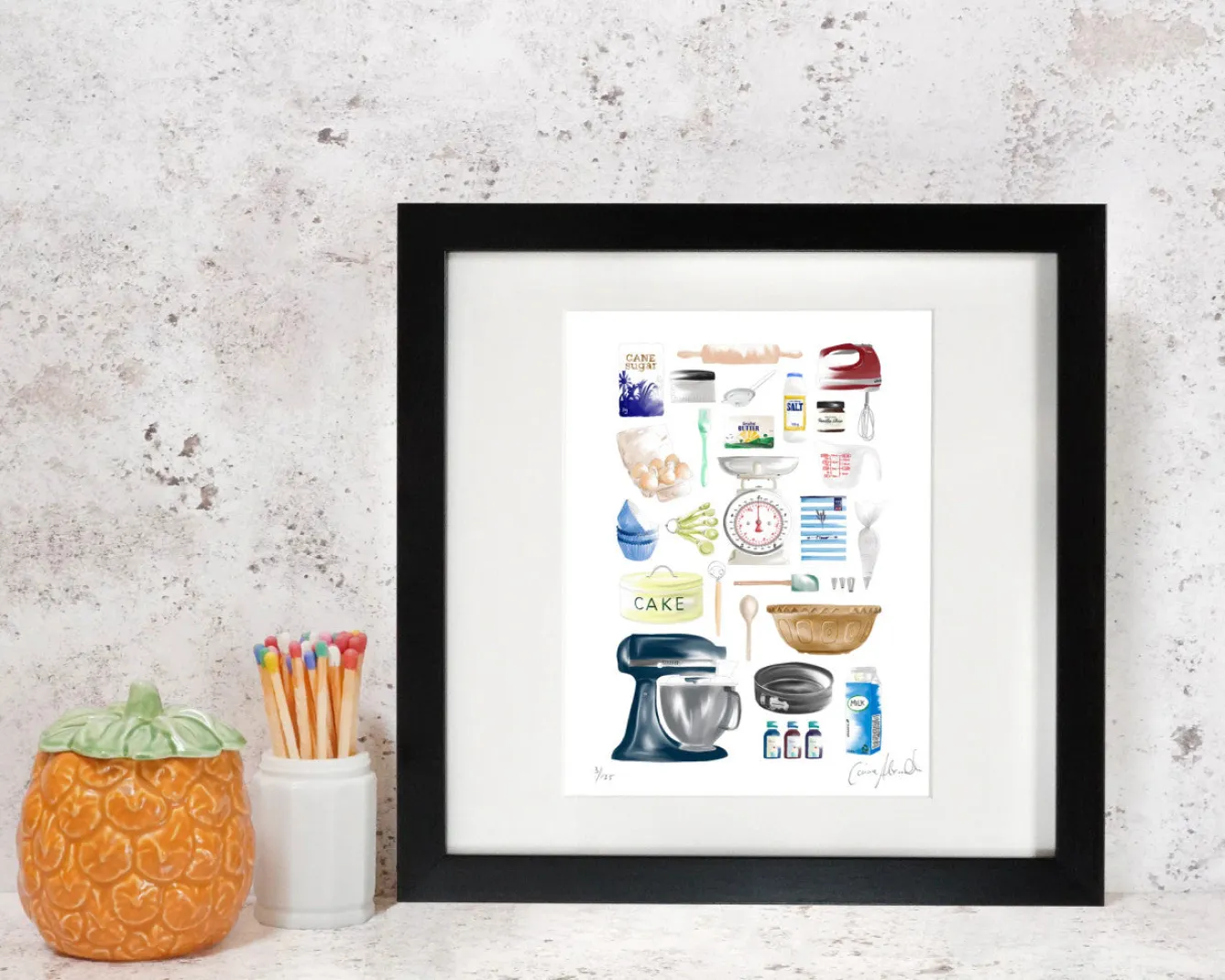 Corinne Alexander Time to Bake Framed Print by- Art