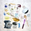 Corinne Alexander Time to Bake Tea Towel by- Tea|Tea Towels