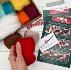 Bergin & Bath Toadstools Needle Felting Kit- Crafts