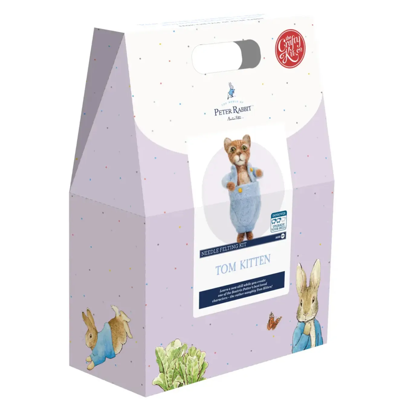The Crafty Kit Co. Tom Kitten Needle Felting Craft Kit- Crafts|Children