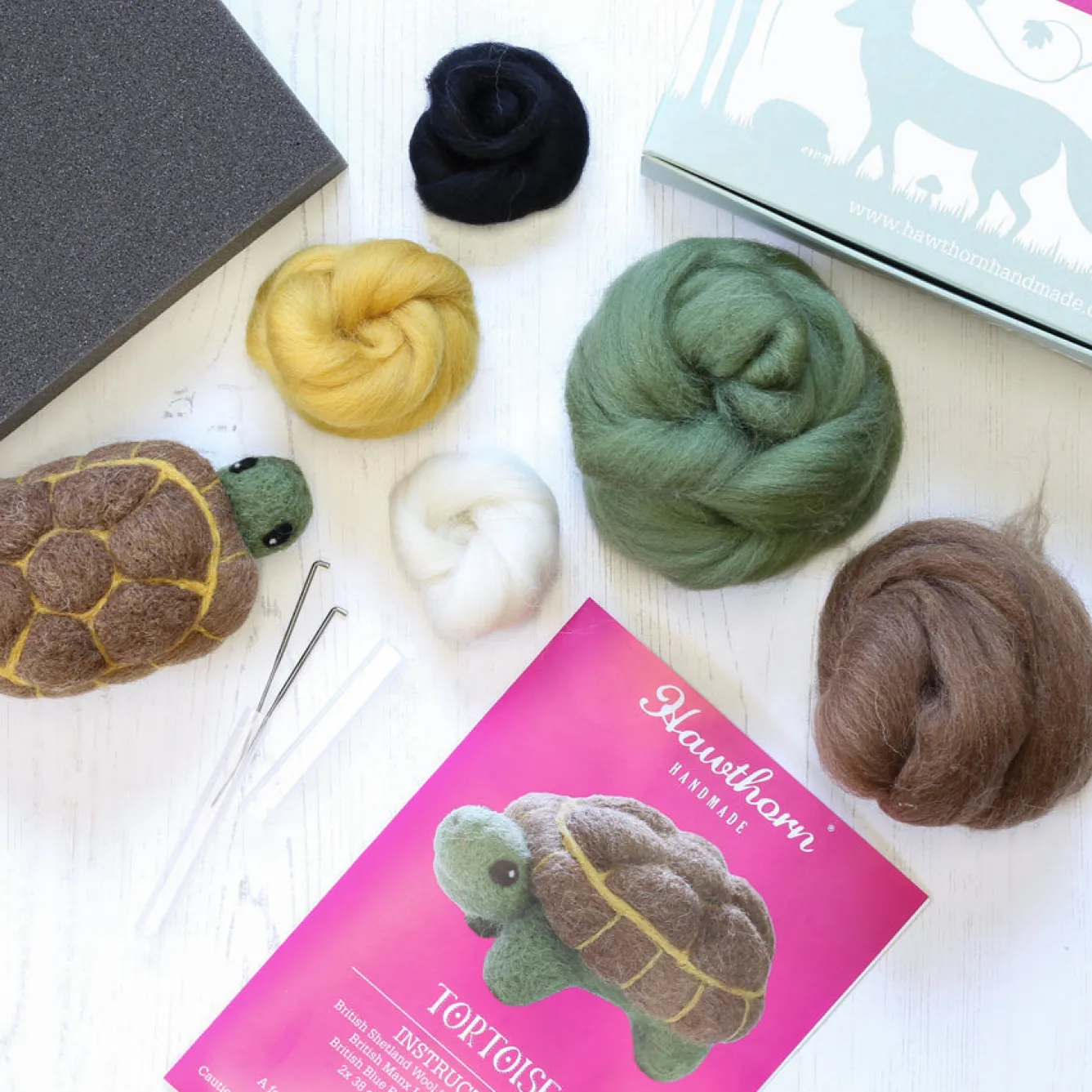 Hawthorn Handmade Tortoise Needle Felting Kit- Crafts
