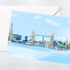 Njeri Illustrated Tower Bridge Card- Greeting Cards