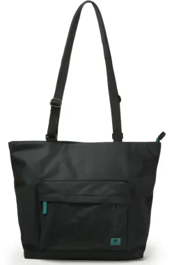 Ori London Trafalgar Tote B All Black Teal Capsule Recycled Cavas Tote- Medium- Bags