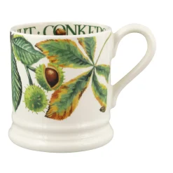 Emma Bridgewater Tree & Leaves Horse Chestnut & Conker 1/2 Pint Mug- Flowers & Garden