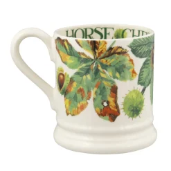 Emma Bridgewater Tree & Leaves Horse Chestnut & Conker 1/2 Pint Mug- Flowers & Garden