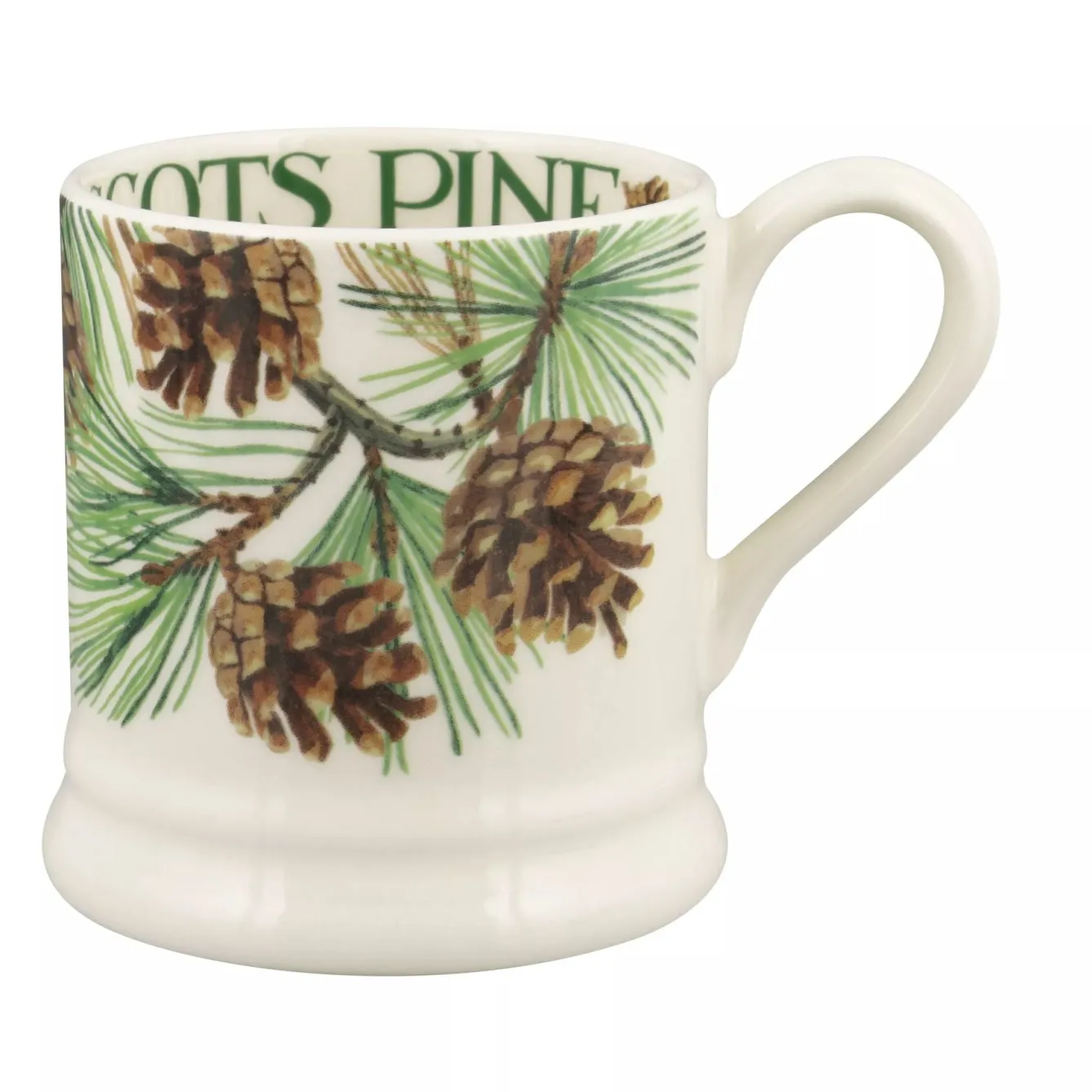 Emma Bridgewater Tree & Leaves Scots Pine 1/2 Pint Mug- Flowers & Garden
