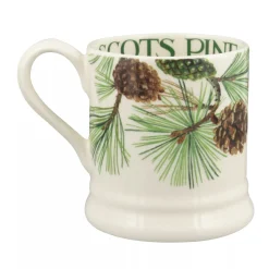Emma Bridgewater Tree & Leaves Scots Pine 1/2 Pint Mug- Flowers & Garden