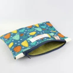 Poppy Treffry Trees Flat Zip Purse with Keyring- Storage|Key Chains