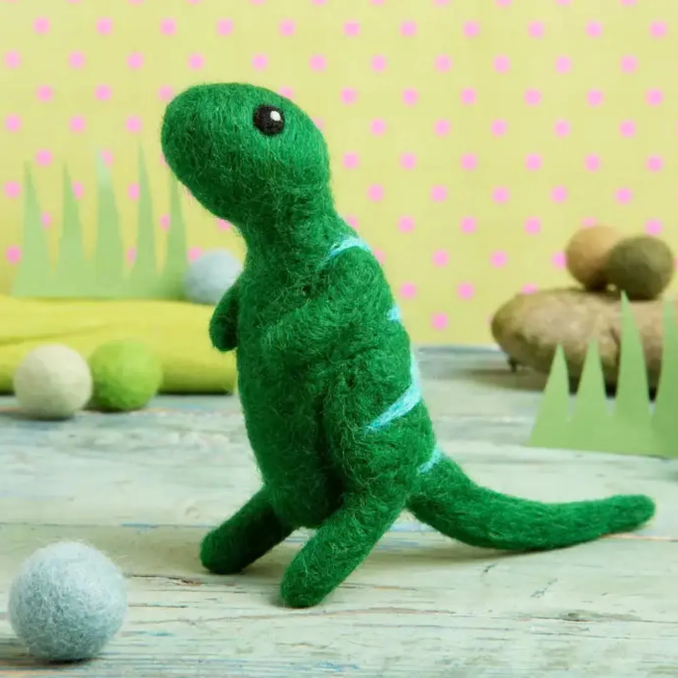 Hawthorn Handmade T-Rex Mini Felting Kit- Crafts