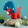 Hawthorn Handmade Triceratops Mini Felting Kit- Crafts