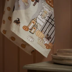 Sophie Allport Trick or Treat Scene Tea Towel- Halloween|Tea