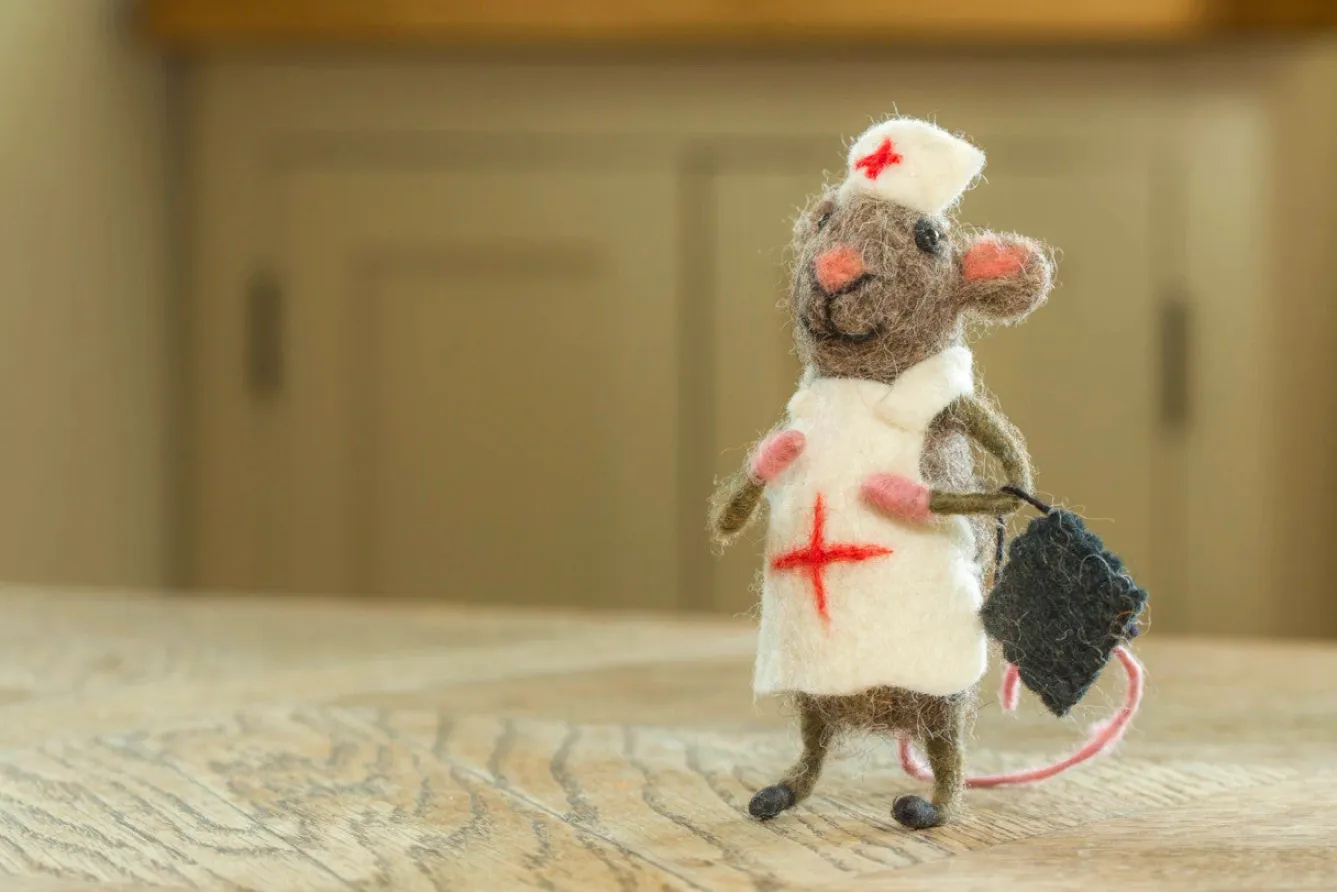 Sew Heart Felt Trueth Nurse Felt Mouse- Children