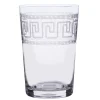 The Vintage List Tumbler with Greek Key Design by- Glassware