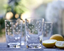 The Vintage List Tumbler with Star Design by- Glassware