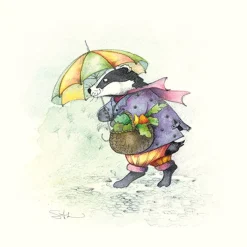 Moongazer Cards Tumbling Rain Greeting Card- Greeting Cards