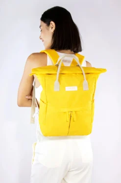 Kind Bag London Tuscan Sun Yellow Hackney Medium Backpack- Bags