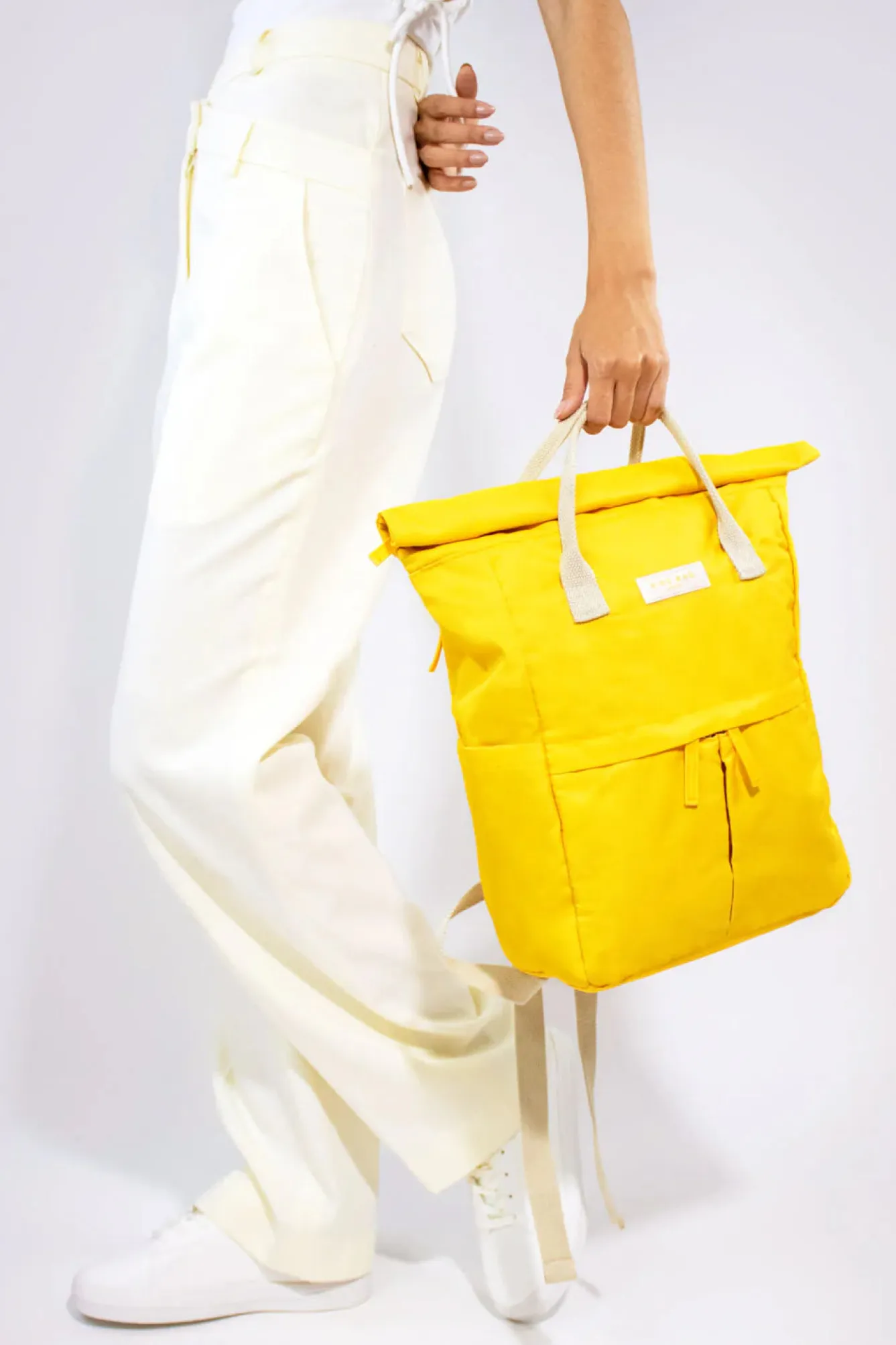 Kind Bag London Tuscan Sun Yellow Hackney Medium Backpack- Bags