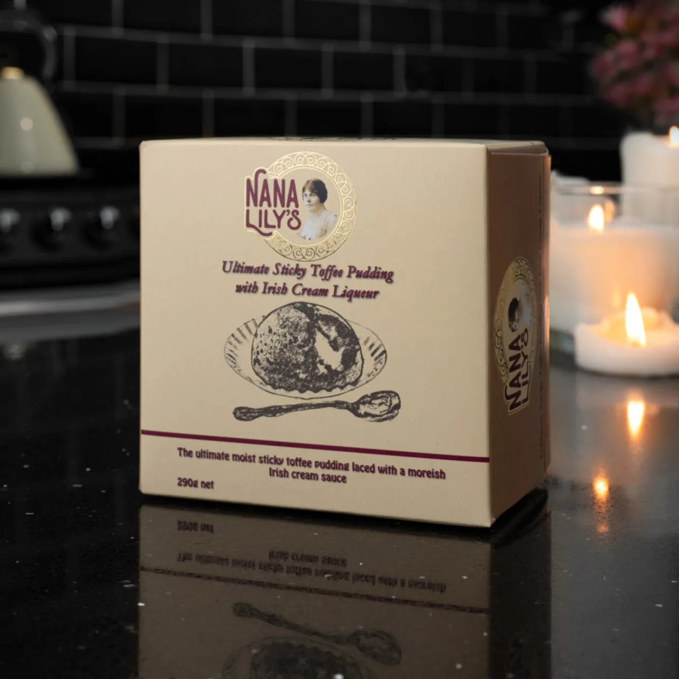 Nana Lily's Ultimate Sticky Toffee Pudding with Irish Cream Liqueur 290g- Holiday Treats